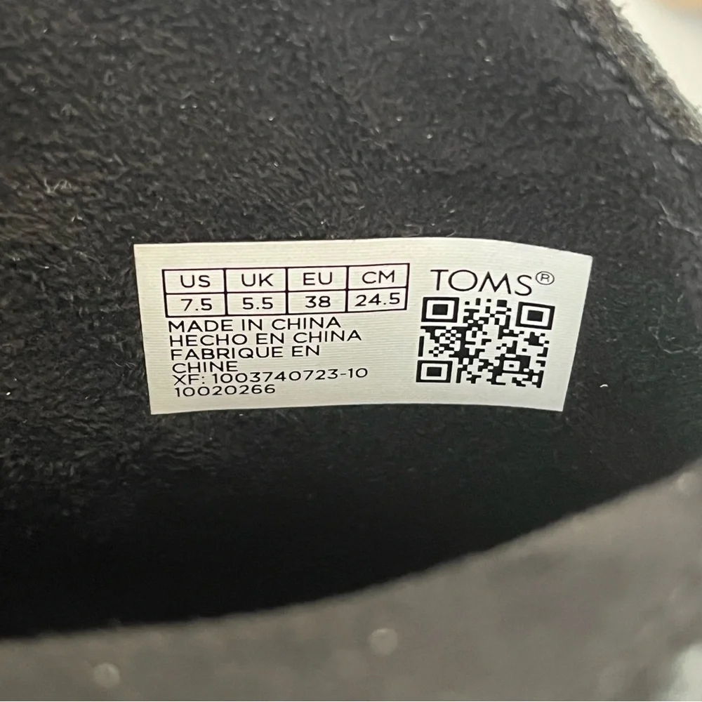 TOMS Constance Western Embroidered Bootie in Black NEW - Picture 11 of 15